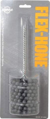 Brush Research Mfg. - 2-1/2" Bore Diam, 180 Grit, Silicon Carbide Flexible Hone - Extra Fine, 8" OAL - Benchmark Tooling