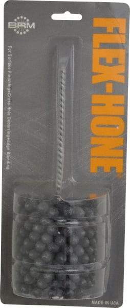 Brush Research Mfg. - 2-3/4" Bore Diam, 240 Grit, Silicon Carbide Flexible Hone - Extra Fine, 8" OAL - Benchmark Tooling