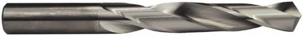 M.A. Ford - Letter R 118° Solid Carbide Jobber Drill - Bright Finish, Right Hand Cut, Spiral Flute, Straight Shank, 4" OAL, Four Facet Point - Benchmark Tooling