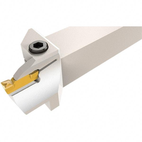 Iscar - HFH, External, Right Hand, 28mm Max Depth of Cut, 5mm Max Groove Width, Indexable Grooving Tool Holder - DGN, GRIP, HFPR Insert Compatibility, 20mm Shank Height, 20mm Shank Width, 140mm OAL - Benchmark Tooling
