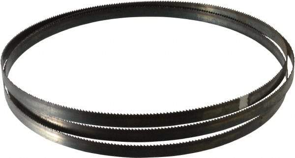 M.K. MORSE - 10 TPI, 7' 9-1/2" Long x 1/2" Wide x 0.025" Thick, Welded Band Saw Blade - High Carbon Steel, Toothed Edge, Raker Tooth Set, Flexible Back, Contour Cutting - Benchmark Tooling