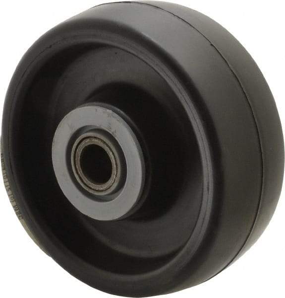 Albion - 4 Inch Diameter x 1-1/2 Inch Wide, Polyolefin Caster Wheel - 400 Lb. Capacity, 1-5/8 Inch Hub Length, 1/2 Inch Axle Diameter, Roller Bearing - Benchmark Tooling