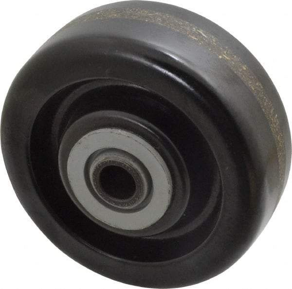 Albion - 4 Inch Diameter x 1-1/2 Inch Wide, Phenolic Caster Wheel - 600 Lb. Capacity, 1-5/8 Inch Hub Length, 1/2 Inch Axle Diameter, Roller Bearing - Benchmark Tooling