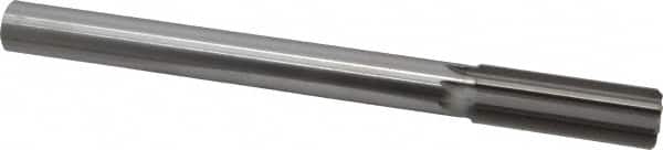 Made in USA - 1" High Speed Steel 8 Flute Chucking Reamer - Straight Flute, 7/8" Straight Shank, 2-3/4" Flute Length, 10-1/2" OAL - Benchmark Tooling