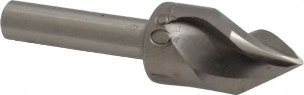 M.A. Ford - 1/2" Head Diam, 1/4" Shank Diam, 3 Flute 60° High Speed Steel Countersink - Benchmark Tooling