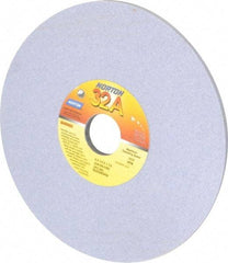 Norton - 8" Diam x 1-1/4" Hole x 1/4" Thick, I Hardness, 100 Grit Surface Grinding Wheel - Aluminum Oxide, Type 1, Fine Grade, 3,600 Max RPM, Vitrified Bond, No Recess - Benchmark Tooling