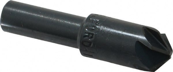 M.A. Ford - 1/2" Head Diam, 3/8" Shank Diam, 6 Flute 100° High Speed Steel Countersink - Benchmark Tooling