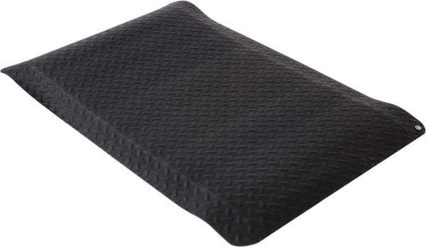 Wearwell - 3 Ft. Long x 2 Ft. Wide x 9/16 Inch Thick, Vinyl Diamond Plate Surface Pattern, Electrically Conductive Antistatic Matting - 1 x 106 Ohm Surface to Surface, 8 x 106 Ohm Surface to Ground Resistivity, Black - Benchmark Tooling