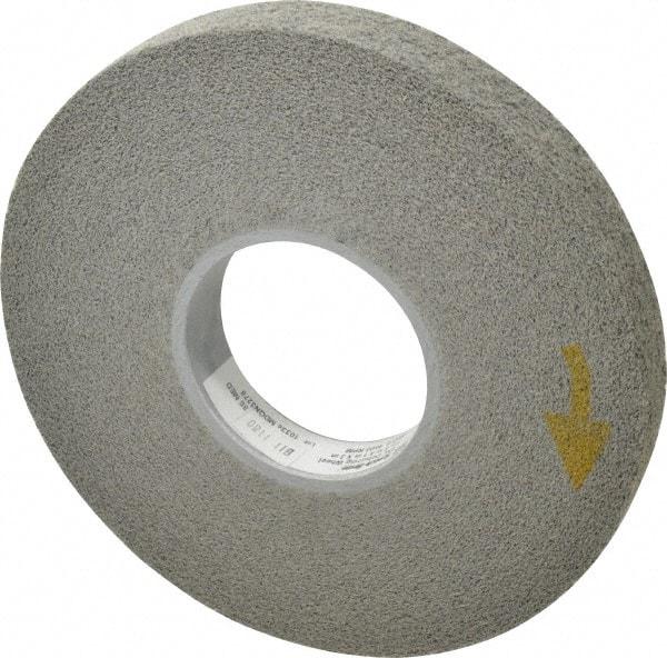 3M - 8" Diam, 1" Face Width, 3" Center Hole, Medium Grade, Silicon Carbide Deburring Wheel - Convolute, Hard Density 8 Grade, 4,500 RPM - Benchmark Tooling