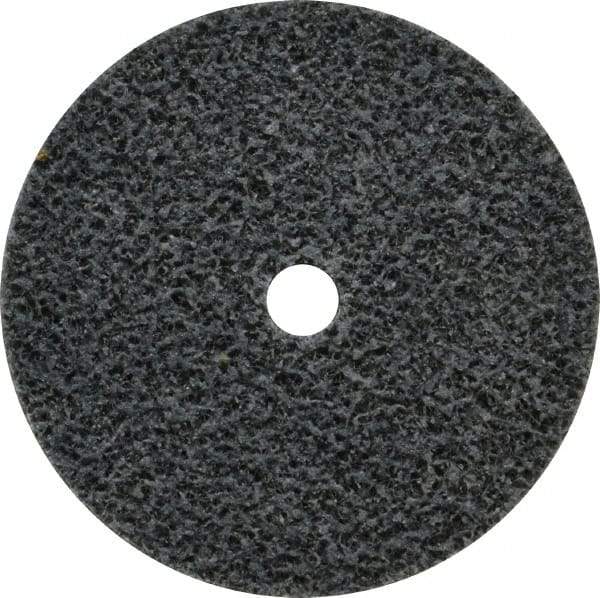 3M - 2" Diam, 1/4" Face Width, 1/4" Center Hole, Medium Grade, Aluminum Oxide Deburring Wheel - Unitized, Soft Density 2 Grade, 16,100 RPM - Benchmark Tooling