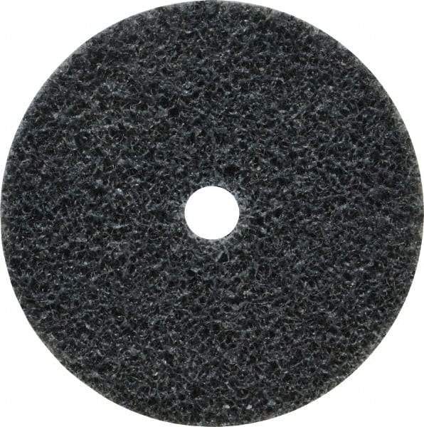 3M - 2" Diam, 1/4" Face Width, 1/4" Center Hole, Fine Grade, Silicon Carbide Deburring Wheel - Unitized, Soft Density 2 Grade, 16,100 RPM - Benchmark Tooling