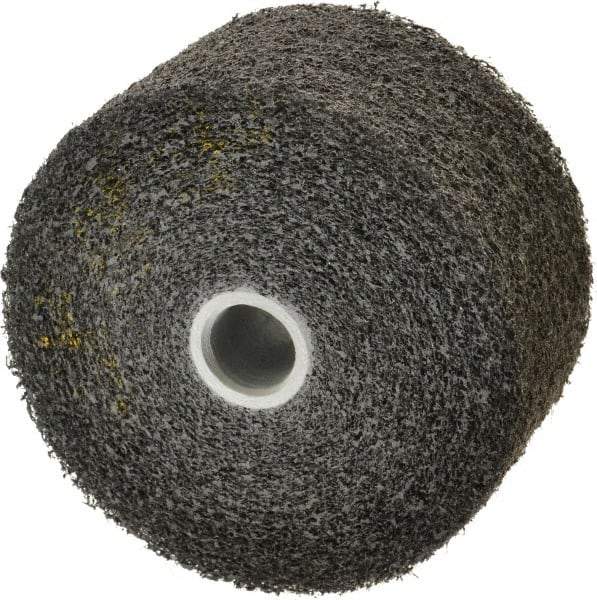 3M - 6" Diam, 3" Face Width, 1" Center Hole, Coarse Grade, Silicon Carbide Deburring Wheel - Convolute, Soft Density 2 Grade, 6,000 RPM - Benchmark Tooling