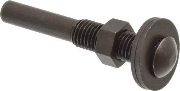 3M - 1/4" Shank Diam Unitized Deburring Wheel Mandrel - Compatible with 1-1/2 Inch, 2" Diam x 1/4" Wide x 1/4" Hole Deburring Wheels - Benchmark Tooling