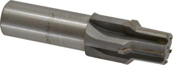 Scientific Cutting Tools - 15/16" Diam, 0.882" Small End Diam, 1" Straight Shank, 2-1/8" Flute, Taper Pipe Reamer - Benchmark Tooling