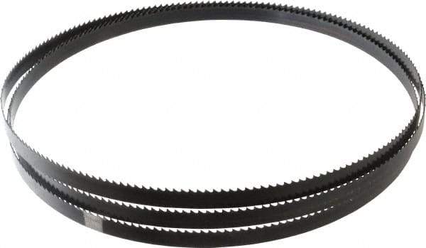 Disston - 6 TPI, 7' 9-1/2" Long x 1/2" Wide x 0.025" Thick, Welded Band Saw Blade - Carbon Steel, Toothed Edge, Raker Tooth Set, Hard Back, Contour Cutting - Benchmark Tooling
