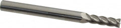 Accupro - 5mm, 16mm LOC, 6mm Shank Diam, 63mm OAL, 4 Flute, Solid Carbide Square End Mill - Single End, Uncoated, Spiral Flute, 40° Helix, Centercutting, Right Hand Cut, Right Hand Flute - Benchmark Tooling