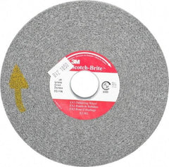 3M - 6" Diam, 1/2" Face Width, 1" Center Hole, Fine Grade, Silicon Carbide Deburring Wheel - Convolute, Hard Density 8 Grade, 6,000 RPM - Benchmark Tooling