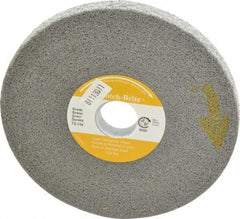 3M - 6" Diam, 1/2" Face Width, 1" Center Hole, Fine Grade, Silicon Carbide Deburring Wheel - Convolute, Hard Density 7 Grade, 6,000 RPM - Benchmark Tooling