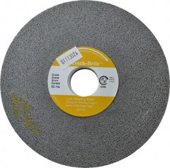 3M - 6" Diam, 1/2" Face Width, 1" Center Hole, Fine Grade, Silicon Carbide Deburring Wheel - Convolute, Hard Density 8 Grade, 6,000 RPM - Benchmark Tooling