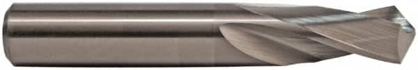 M.A. Ford - 5/16" 118° Spiral Flute Solid Carbide Screw Machine Drill Bit - TiN Finish, Right Hand Cut, 1-1/4" Flute Length, 2-1/2" OAL, Straight Shank - Benchmark Tooling
