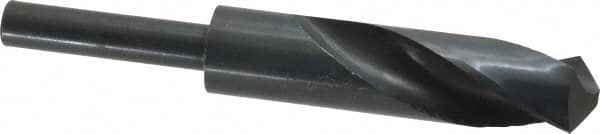Interstate - 24mm Drill, 118° Point, High Speed Steel Silver Deming & Reduced Shank Drill Bit - Benchmark Tooling