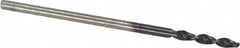 Accupro - 0.0531" 130° Parabolic Flute Cobalt Screw Machine Drill Bit - TiAlN Finish, Right Hand Cut, 0.354" Flute Length, 1.26" OAL, Standard Point, Straight Shank - Benchmark Tooling