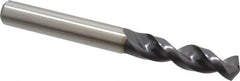 Accupro - 11/32" 130° Parabolic Flute Cobalt Screw Machine Drill Bit - TiAlN Finish, Right Hand Cut, 1.575" Flute Length, 3.307" OAL, Split Point, Straight Shank - Benchmark Tooling