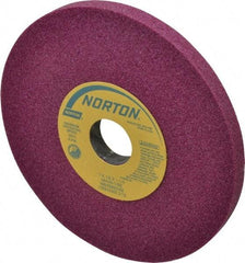 Norton - 7" Diam x 1-1/4" Hole x 1/2" Thick, I Hardness, 46 Grit Surface Grinding Wheel - Aluminum Oxide, Type 1, Coarse Grade, 3,600 Max RPM, Vitrified Bond, No Recess - Benchmark Tooling