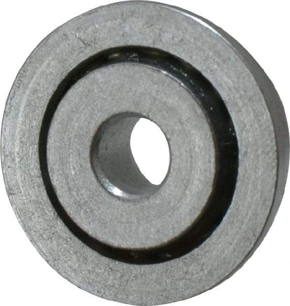 Value Collection - 1/4" Bore Diam, 7/8" OD, Open Unground Full Complement Radial Ball Bearing - With Flange, 1 Row, Round Bore, 356 Lb Dynamic Capacity - Benchmark Tooling
