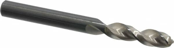Walter-Titex - 0.2835" 130° Parabolic Flute Vanadium High Speed Steel Screw Machine Drill Bit - Bright Finish, Right Hand Cut, 34mm Flute Length, 2-29/32" OAL, Split Point, Straight Shank - Benchmark Tooling