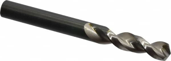 Walter-Titex - 0.3268" 130° Parabolic Flute Vanadium High Speed Steel Screw Machine Drill Bit - Bright Finish, Right Hand Cut, 1-7/16" Flute Length, 3-1/8" OAL, Split Point, Straight Shank - Benchmark Tooling