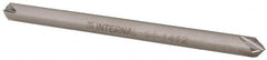Made in USA - 1/8" Diam 4 Flute Double End Solid Carbide Chamfer Mill - Benchmark Tooling