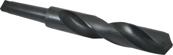 Interstate - 2-7/16", 5MT 118° Point High Speed Steel Taper Shank Drill Bit - Benchmark Tooling