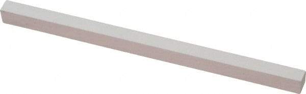 Norton - 900 Grit Aluminum Oxide Square Polishing Stone - Super Fine Grade, 1/4" Wide x 6" Long x 1/4" Thick - Benchmark Tooling