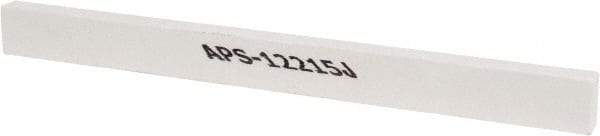 Norton - 900 Grit Aluminum Oxide Rectangular Polishing Stone - Super Fine Grade, 1/2" Wide x 6" Long x 1/4" Thick - Benchmark Tooling