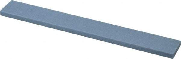 Norton - 80 Grit Aluminum Oxide Rectangular Polishing Stone - Medium Grade, 1" Wide x 8" Long x 1/4" Thick - Benchmark Tooling