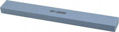 Norton - 80 Grit Aluminum Oxide Rectangular Polishing Stone - Medium Grade, 1" Wide x 8" Long x 1/2" Thick - Benchmark Tooling
