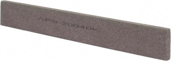 Norton - 120 Grit Aluminum Oxide Rectangular Polishing Stone - Fine Grade, 1" Wide x 8" Long x 1/4" Thick - Benchmark Tooling