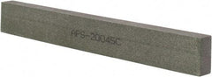 Norton - 120 Grit Aluminum Oxide Rectangular Polishing Stone - Fine Grade, 1" Wide x 8" Long x 1/2" Thick - Benchmark Tooling