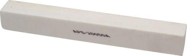 Norton - 120 Grit Aluminum Oxide Square Polishing Stone - Fine Grade, 1" Wide x 8" Long x 1" Thick - Benchmark Tooling