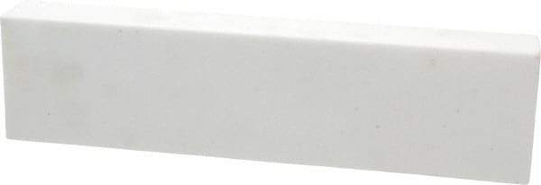 Norton - 120 Grit Aluminum Oxide Rectangular Polishing Stone - Fine Grade, 2" Wide x 8" Long x 1" Thick - Benchmark Tooling