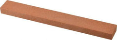Norton - 150 Grit Aluminum Oxide Rectangular Polishing Stone - Very Fine Grade, 1" Wide x 8" Long x 1/2" Thick - Benchmark Tooling