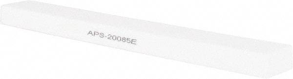 Norton - 180 Grit Aluminum Oxide Rectangular Polishing Stone - Very Fine Grade, 1" Wide x 8" Long x 1/2" Thick - Benchmark Tooling