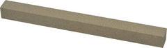 Made in USA - 320 Grit Aluminum Oxide Square Polishing Stone - Extra Fine Grade, 1/2" Wide x 6" Long x 1/2" Thick - Benchmark Tooling