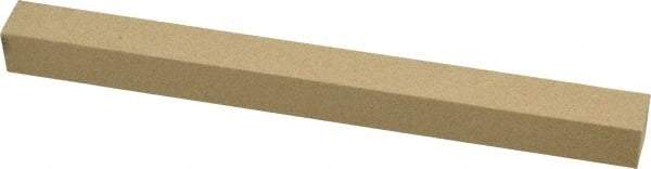 Made in USA - 400 Grit Aluminum Oxide Square Polishing Stone - Super Fine Grade, 1/2" Wide x 6" Long x 1/2" Thick - Benchmark Tooling