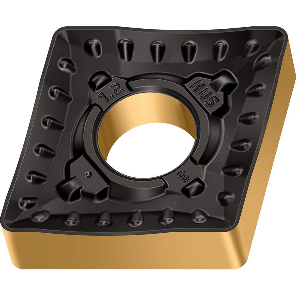 Turning Insert: CNMM544-HU5 WPP20G, Solid Carbide TiCN, Al2O3 & TiN Finish, Neutral, 0.6350″ Long, 5/8″ Inscribed Circle, 0.0630″ Corner Radius, 80.0 ° N/A Diamond, Series CNMM-HU5
