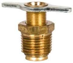 Eaton - Steel External Seat Drain Cock & Shutoff Valve - 1/2 Thread, 150 Max psi - Benchmark Tooling