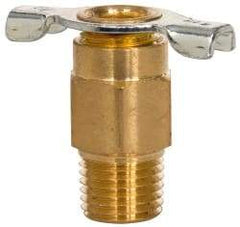 Eaton - Steel Internal Seat Drain Cock & Shutoff Valve - 1/4 Thread, 150 Max psi - Benchmark Tooling