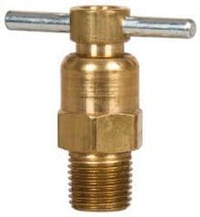 Eaton - Steel Internal Seat Drain Cock & Shutoff Valve - 1/8 Thread, 150 Max psi - Benchmark Tooling