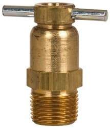 Eaton - Steel Internal Seat Drain Cock & Shutoff Valve - 3/8 Thread, 150 Max psi - Benchmark Tooling